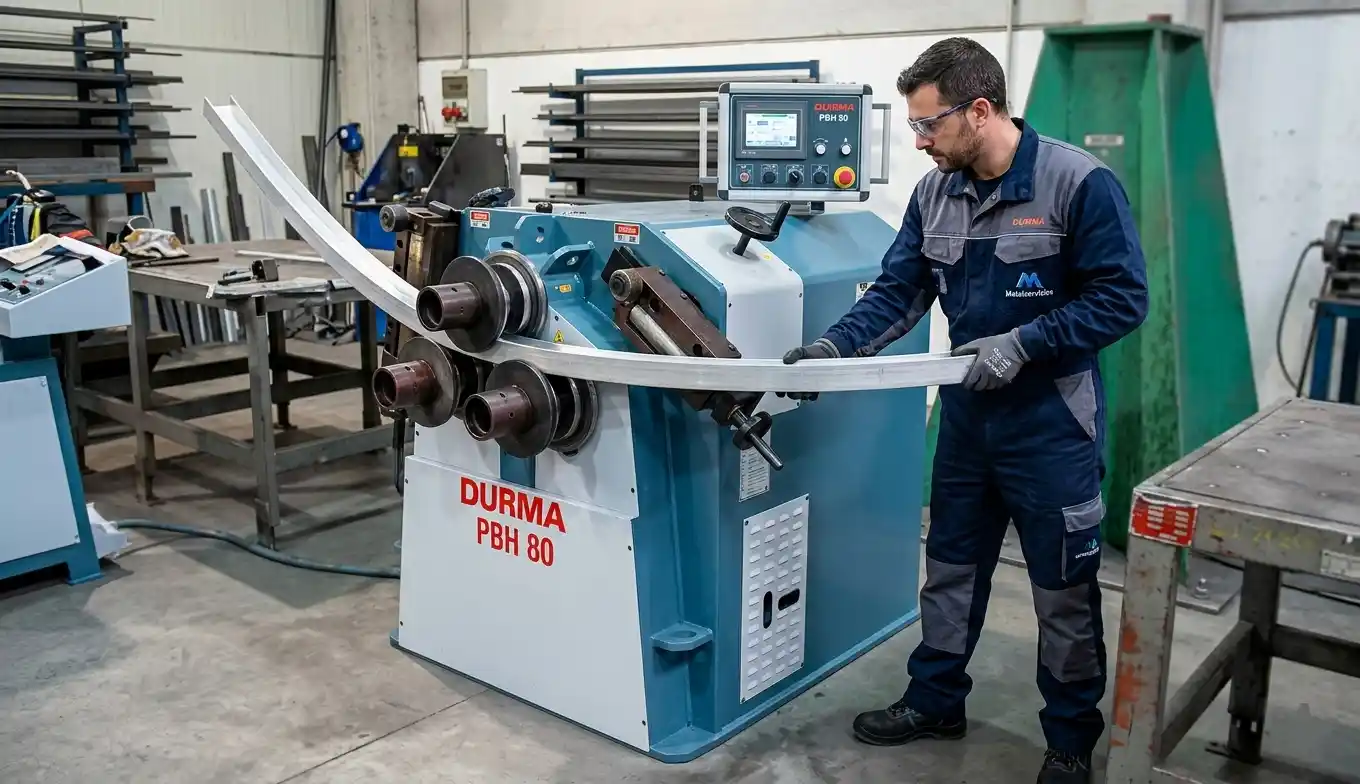 Curvado y cilindrado de perfiles metálicos industriales – MetalServicios